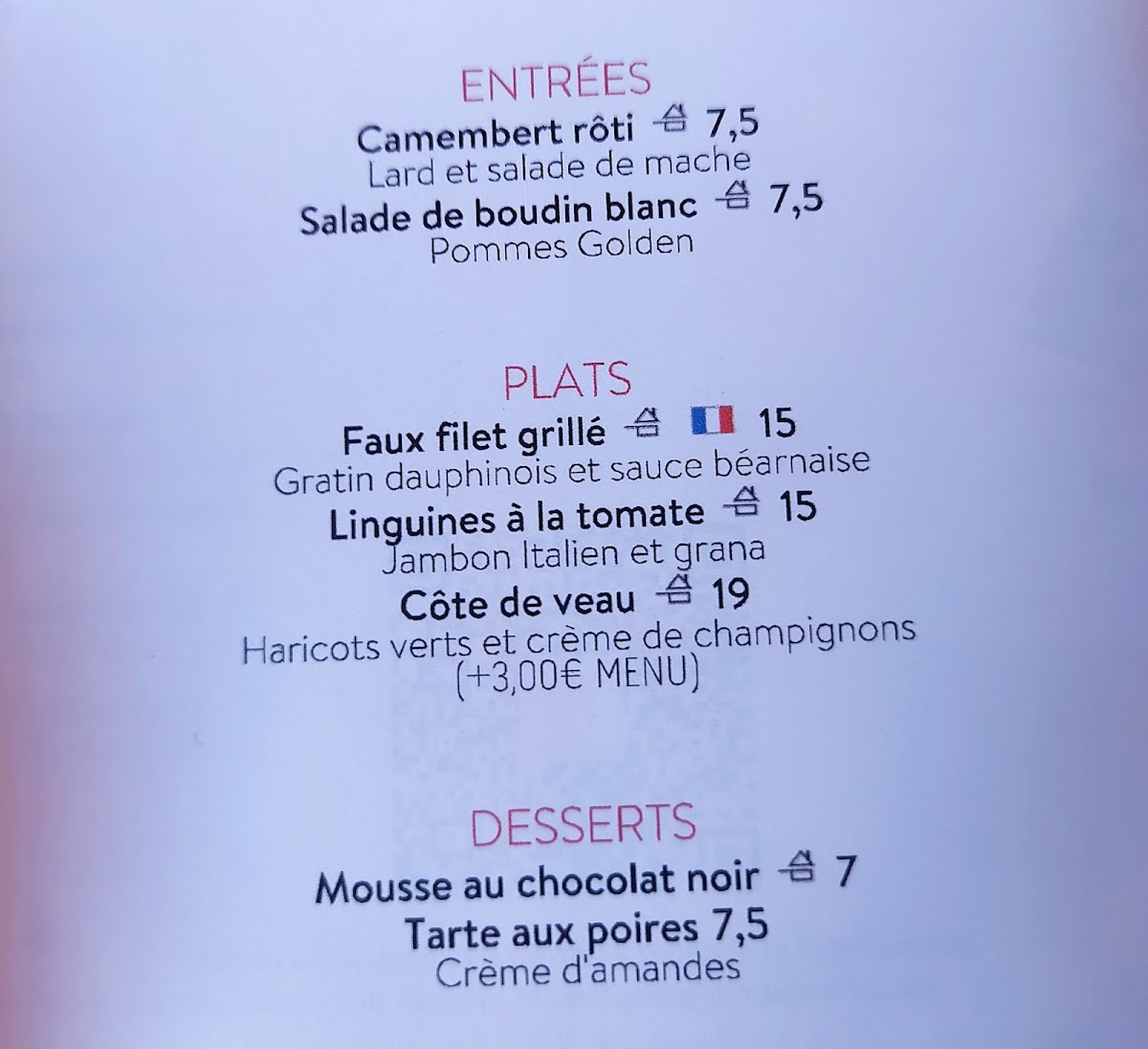 LA PETITE ROTONDE Menu - Image 3